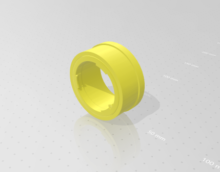 Image of a 3D file of the FTZ adaptor